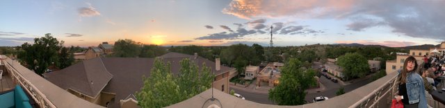 Sunset Panorama of Santa Fe Neighborhood
