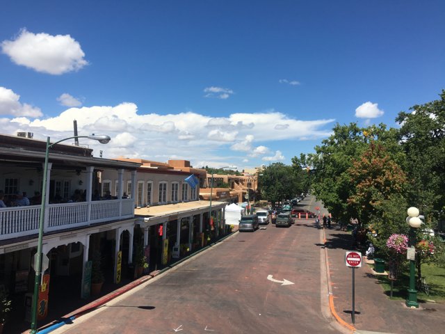 Busy Street in Santa Fe