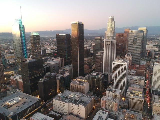 Los Angeles' Impressive Cityscape from Up High