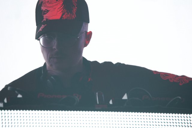 DJ Performing Behind Pioneer Decks at Wobbleland