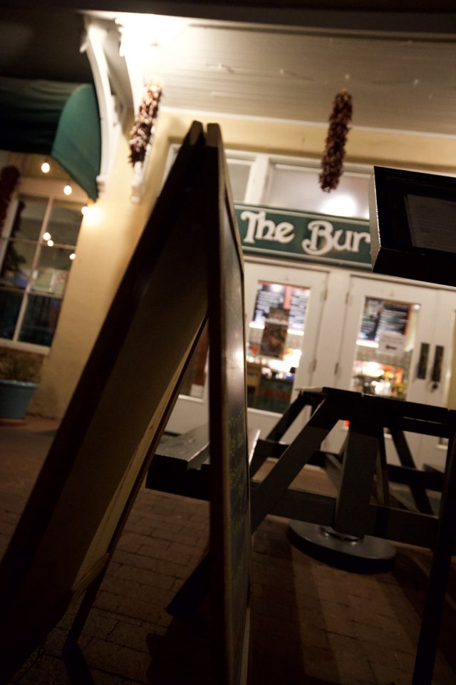 Late Night View Outside The Burrow Restaurant