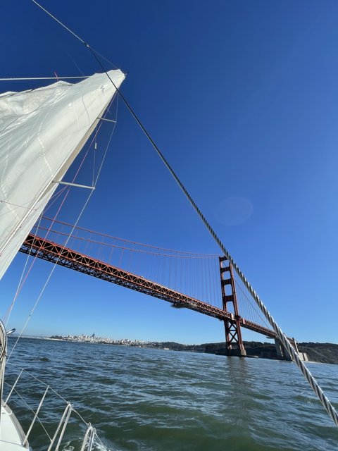 Sailing under the Iconic Golden Gate Bridge