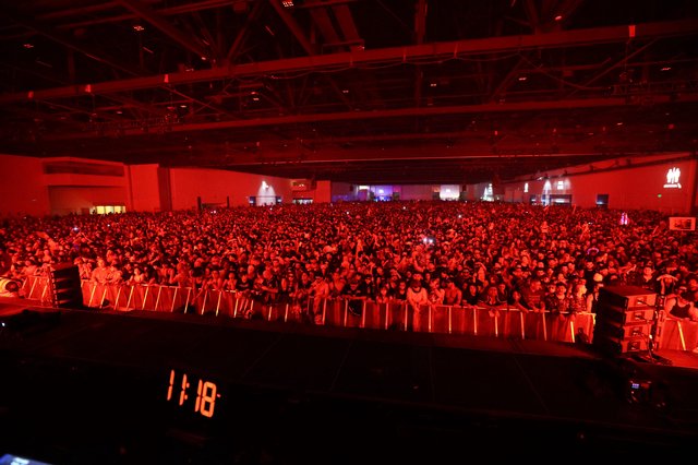Sea of Fans Under Red Lights at Wobbleland 2026