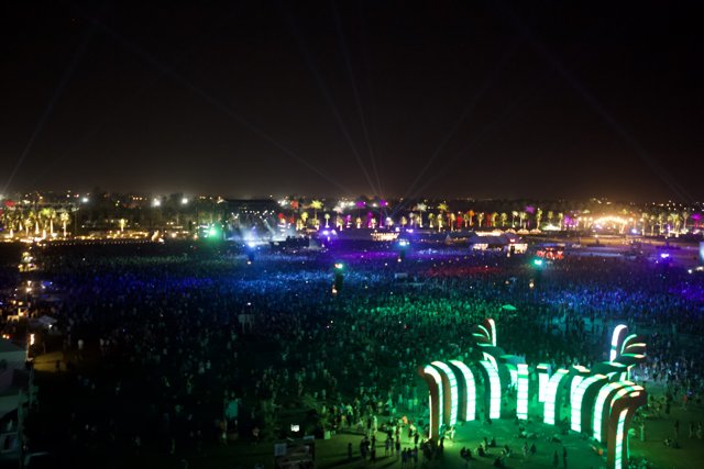 Lights, Music, and Crowds at Coachella
