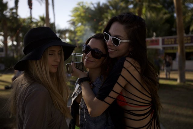 Fashionable Trio at Coachella
