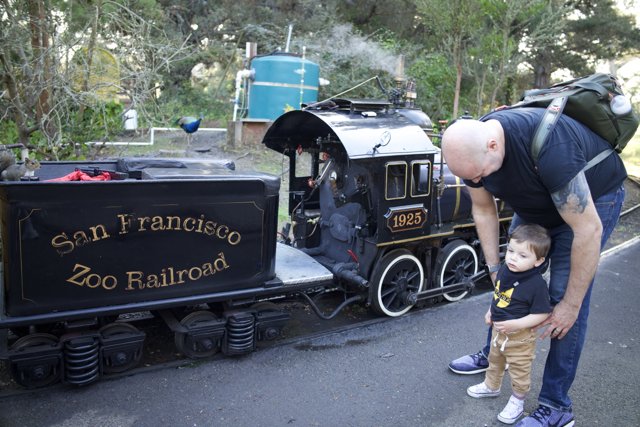 Day at the Zoo: Wesley and Dave's Miniature Train Adventure