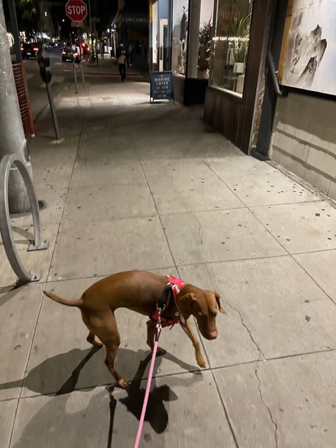 Nighttime Walk with my Furry Friend