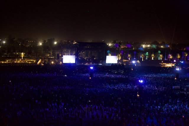 Night Lights: A Massive Crowd Rocks Coachella