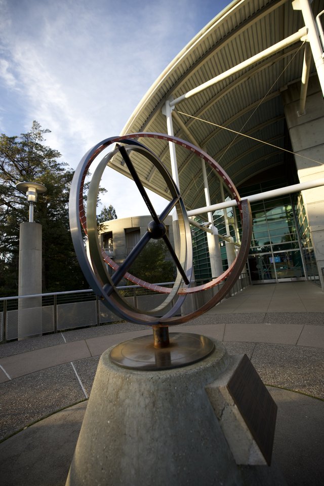 Armillary Sphere Sculpture at Chabot Space Center