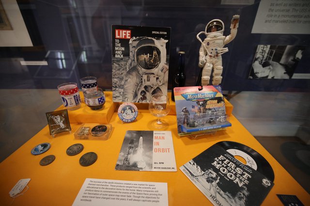Apollo Space Program Memorabilia Museum Display