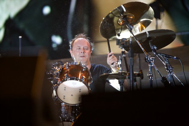 Lars Ulrich Rocks the Stage with His Drumming