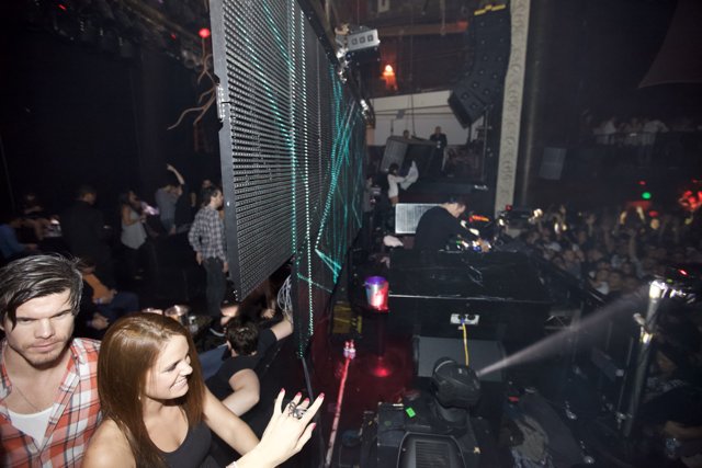Nightclub Party with Large Screen