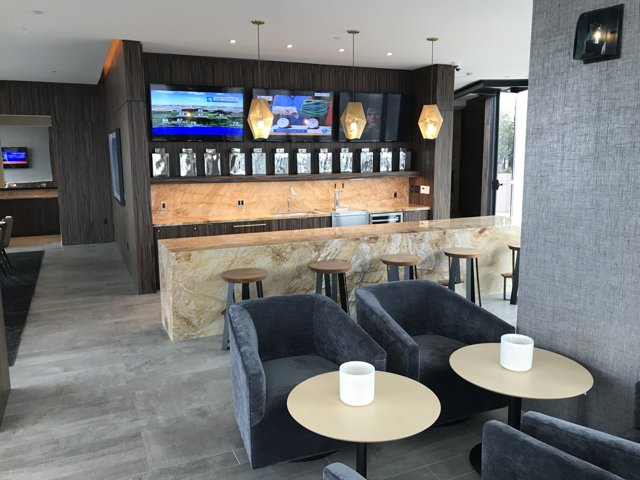 Lounge Bar with TV in the Center