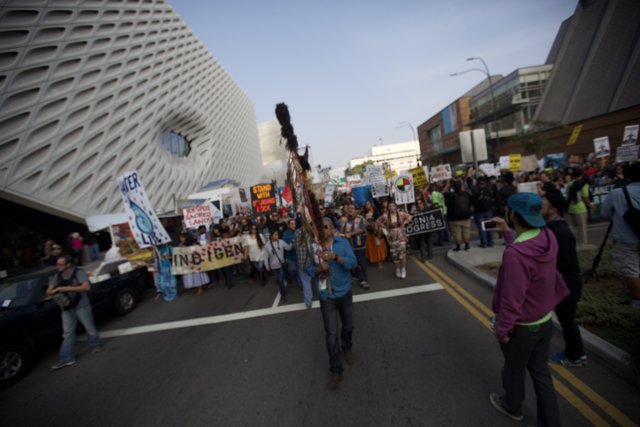 Pre-Coachella Protesters Take Over LA Streets