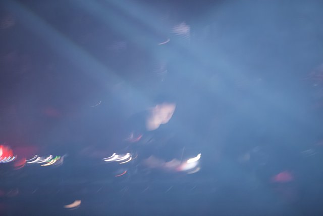 Blurred Spotlight on Stage