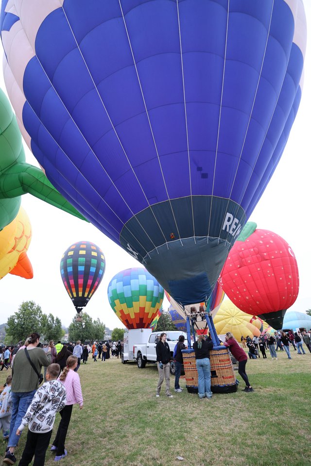 Colorful Hot Air Balloons Launch at Sonoma County Classic