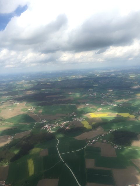 View from Above: Green Fields of Bavaria