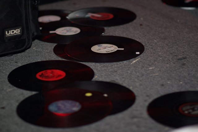 A Collection of Black and Red Vinyl Records