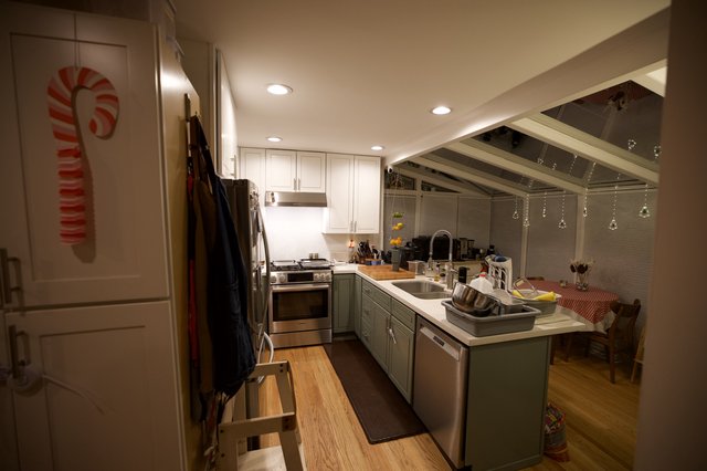 Cozy Kitchen Decorated for Christmas Holiday Season