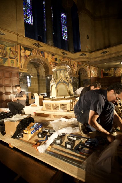Crafting a Wooden Altar for the Church