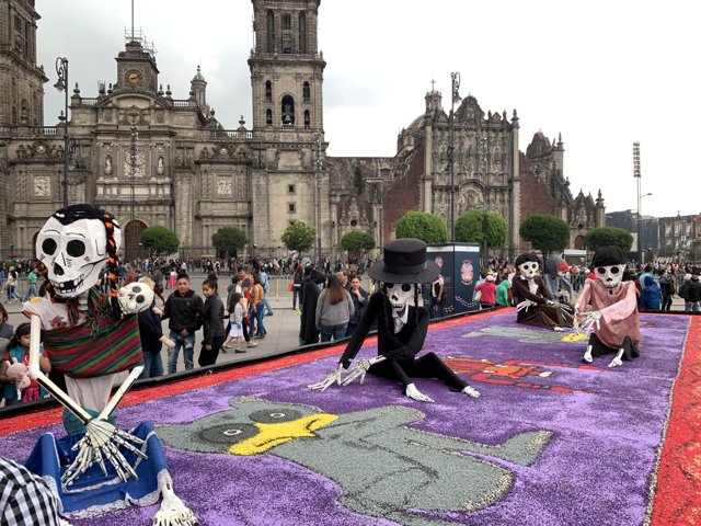 Skeleton Dance Party in Cuauhtémoc