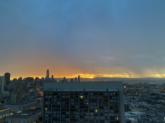 Golden Glow over San Francisco