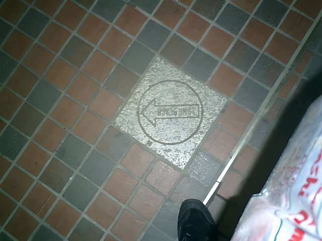 Tile Floor Sign at Tokyo Metropolitan Government Office