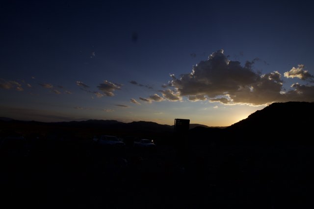 Silhouette Sunset: Death Valley National Park