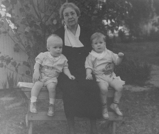 Mother and Children on the Bench