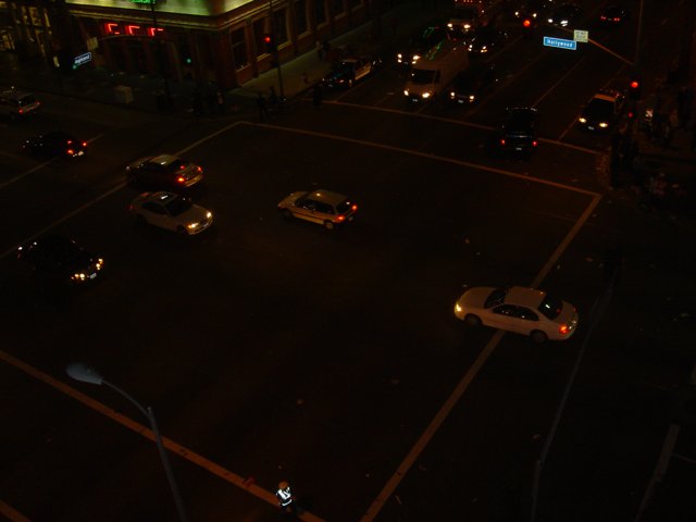 Rush Hour Under the Street Lights
