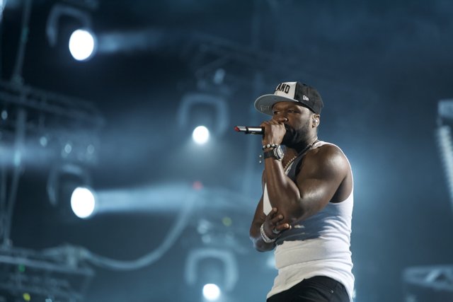 50 Cent Rocks the Stage at iHeart Radio Music Festival