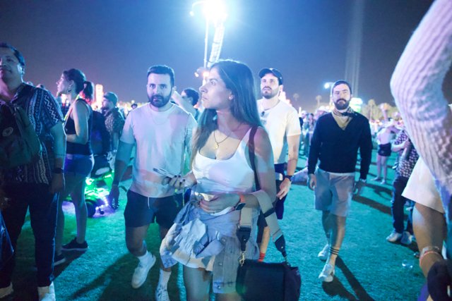 Nightlife Pulse: Immersed in Music and Lights at Coachella 2024
