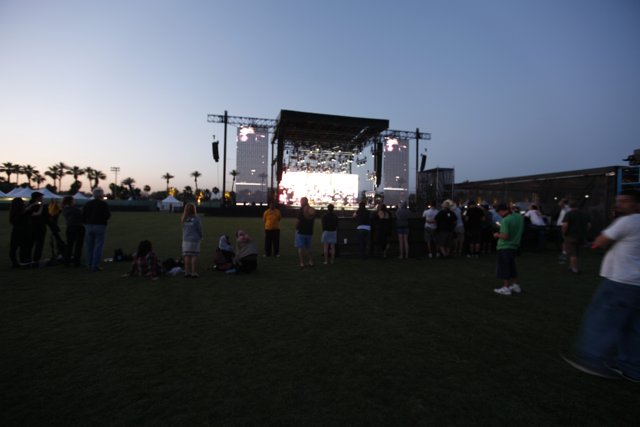 Sunset Concert Crowd at Coachella 2009