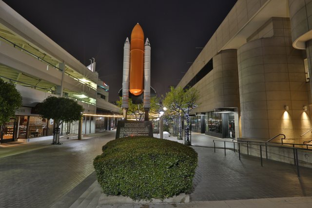 A Space Shuttle on the Sidewalk