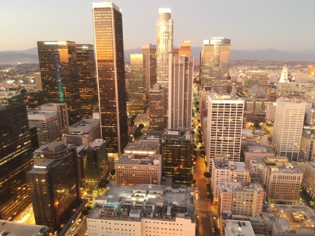 Sky-high View of the Los Angeles Metropolis