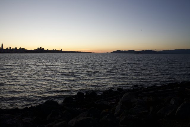 Bay Sunset from the Shoreline