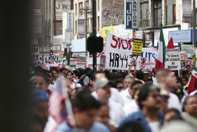 Protesters March Through Urban Metropolis