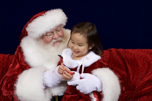 Meeting Santa for the First Time