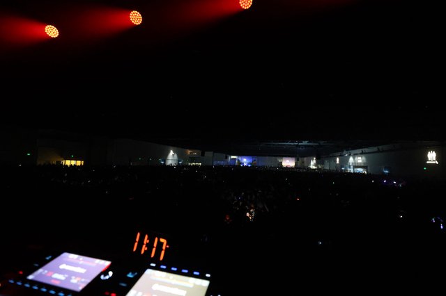 DJ Booth View Over Massive Wobbleland Festival Crowd