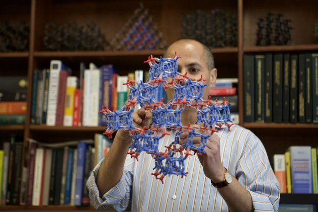 Omar M. Yaghi showcases nanotech model