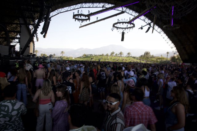 A Vibrant Tapestry of Festival Enthusiasts at Coachella 2024