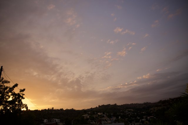 Sunset Splendor Over Los Angeles