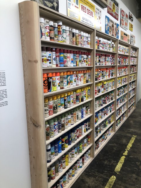 Colorful Array of Paints on Display