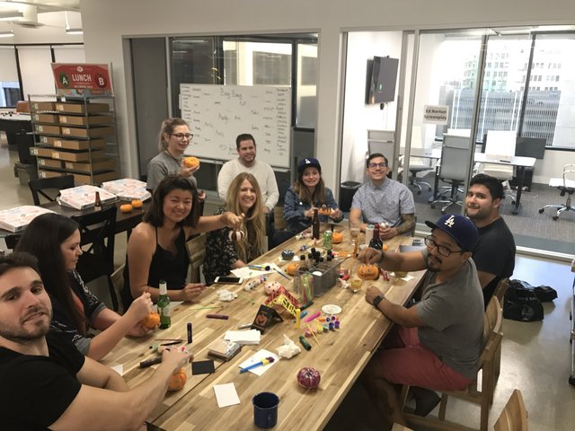 Office Halloween Pumpkin Decorating Party Celebration