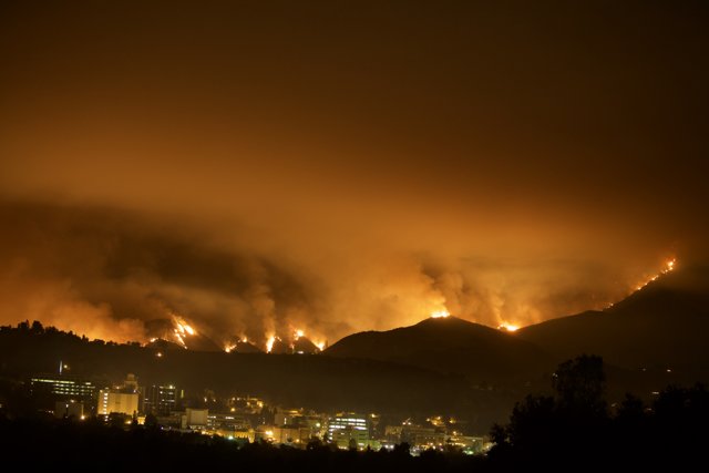 City Engulfed in Flames