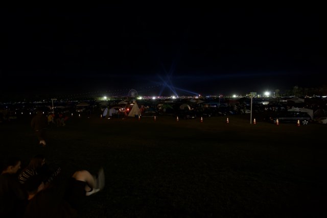 Night Sky Illuminated by a Crowd