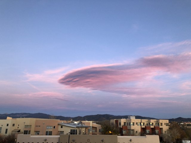 Pink Cloud over Santa Fe