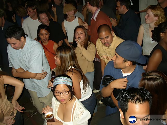 Party-goers in a Baseball Cap