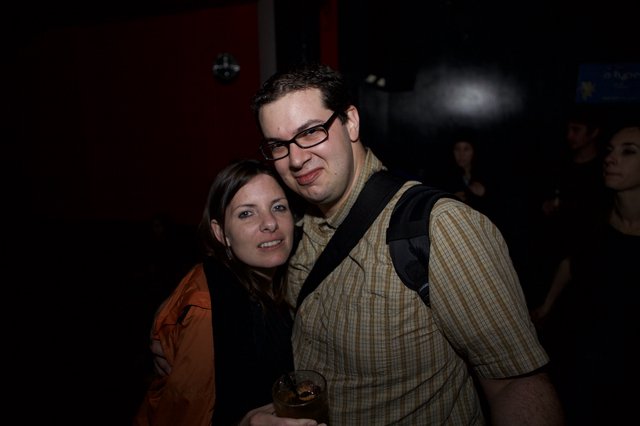 Couple Poses Together at Nightclub Event 2007