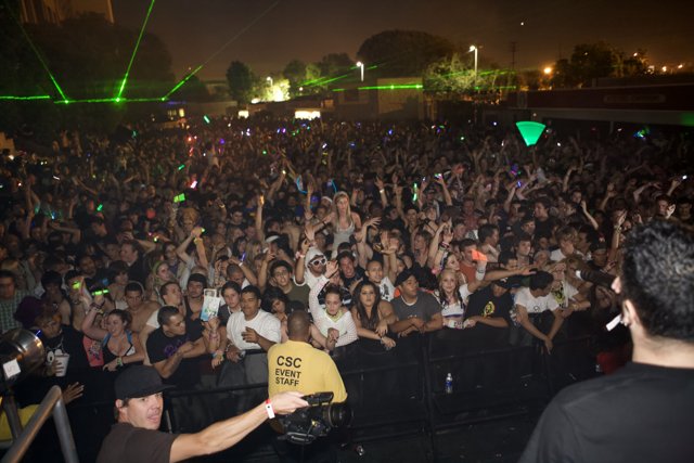 Electric Night in 2007: EDC Music Festival Concertgoers Light Up the Night